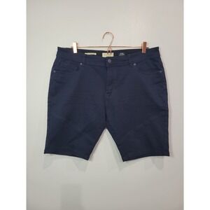 Scott James Mens Navy Blue Chino Shorts W38 Stretch Cotton Moto Seam Detail